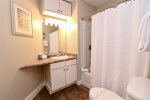 Hall bathroom- New shower/tub- New flooring